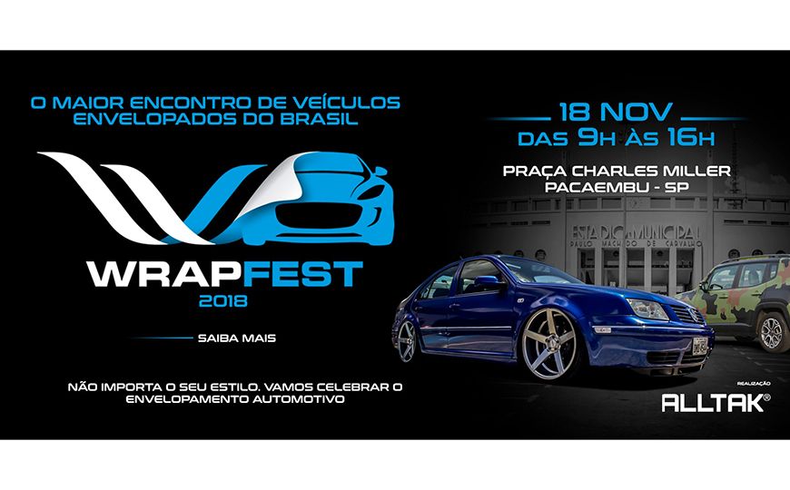 Wrap Fest 2018 vai reunir em São Paulo os apaixonados por envelopamento de carros
