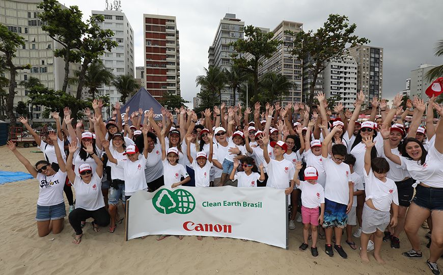 Canon realiza iniciativa de sustentabilidade no litoral paulista